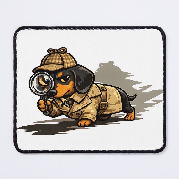 Item preview, Dachshund Detective On the Case designed and sold by PatiImagination.