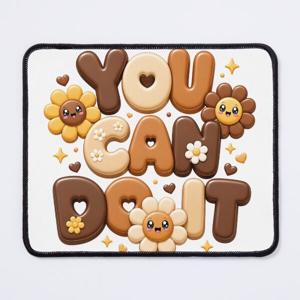 Item preview, You Can Do It | Neutral Boho Kawaii Motivational Typography designed and sold by Dulxoz.
