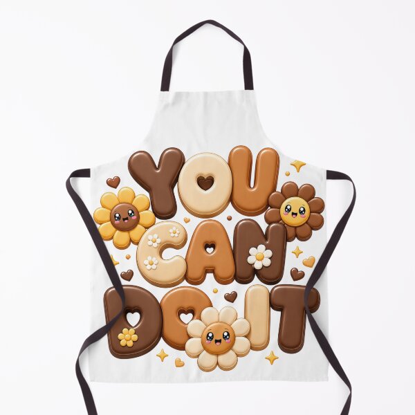 Item preview, You Can Do It | Neutral Boho Kawaii Motivational Typography designed and sold by Dulxoz.
