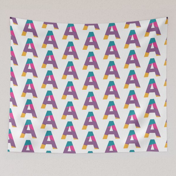 Item preview, Retro Color Block Letter A – Geometric Initial Monogram Design designed and sold by Fontaine Color Co..