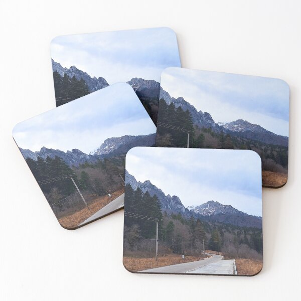Item preview, Road Winding Into the Mountains – Forest Drive Scenic Landscape Wall Art from Romania designed and sold by MSMPrintDesign.