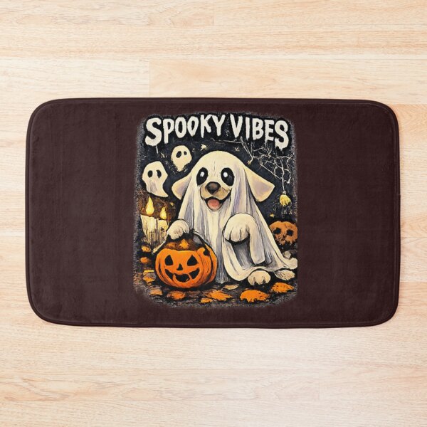 Item preview, Spooky Vibes Ghost Dog | Cute Halloween Puppy Art designed and sold by PoojaArtLab.