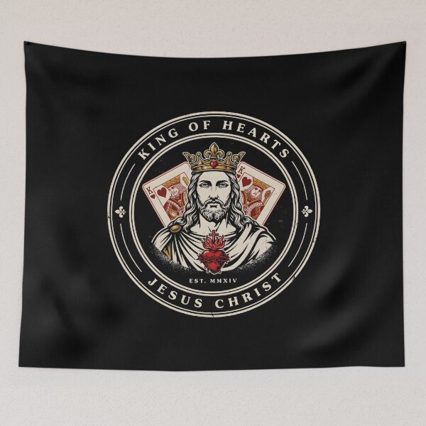 Item preview, Jesus King of Hearts Christian Playing Card Inspired Religious designed and sold by Redgiant87x.