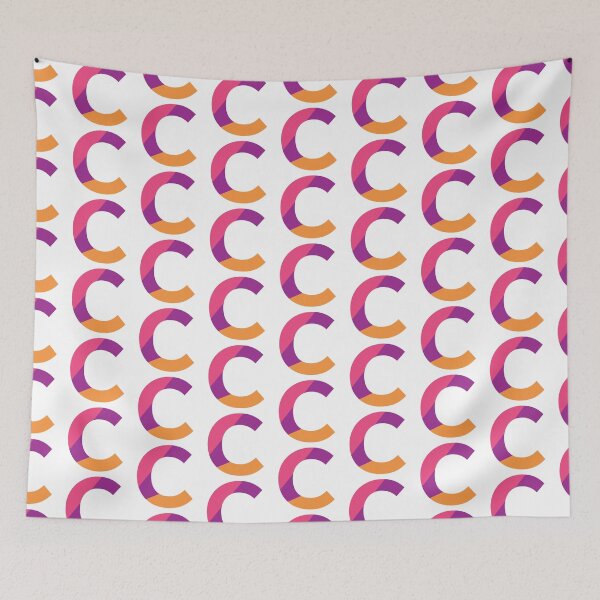 Item preview, Retro Color Block Letter C – Geometric Initial Monogram Design designed and sold by Fontaine Color Co..