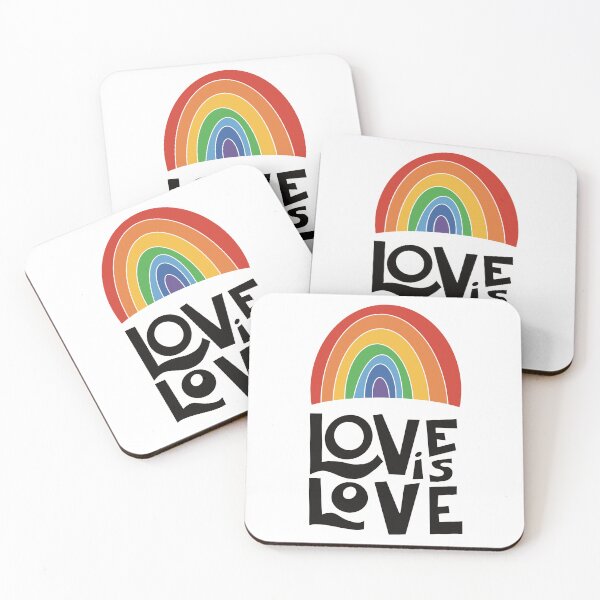Item preview, Love Is Love Rainbow Typography | LGBTQ+ Pride designed and sold by Becky-Poppins.