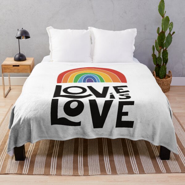 Item preview, Love Is Love Rainbow Typography | LGBTQ+ Pride designed and sold by Becky-Poppins.