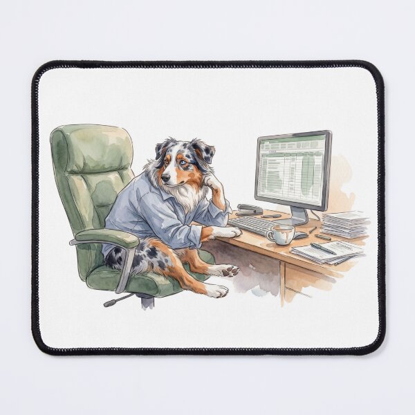 Item preview, Funny Australian Shepherd | The Over-Achiever’s WFH Burnout | Professional Gift designed and sold by CulturalCurios.