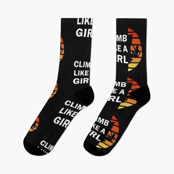 Item preview, Climb like a girl for girls who climbing rock climber woman vintage designed and sold by Alexaltay.