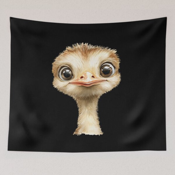 Item preview, Cute Fluffy Baby Ostrich Big Eyes designed and sold by Mr Lee.