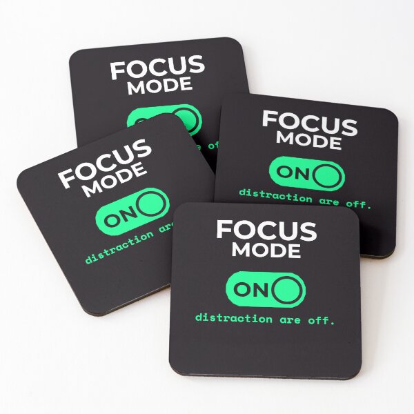 Item preview, FOCUS MODE ON – Minimal Productivity Motivation Design designed and sold by Luashvili.