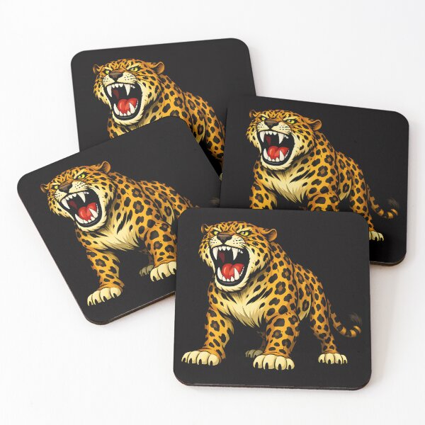 Item preview, Roaring Leopard – Fierce Big Cat Illustration designed and sold by ROARSOME DESiGNS.