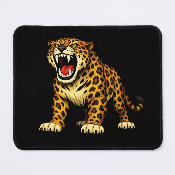 Item preview, Roaring Leopard – Fierce Big Cat Illustration designed and sold by ROARSOME DESiGNS.