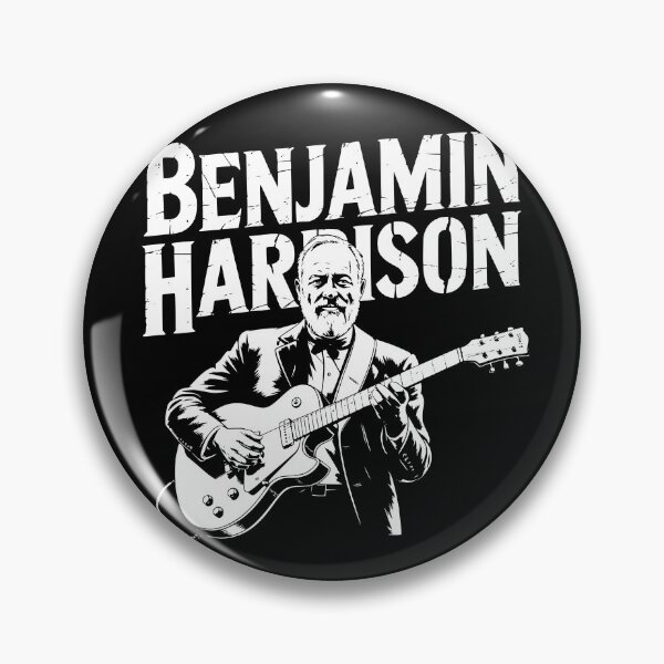 Item preview, Benjamin Harrison Guitar designed and sold by theartfulaspie.