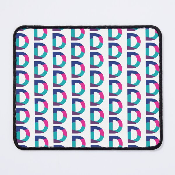 Item preview, Retro Color Block Letter D – Geometric Initial Monogram Design designed and sold by Fontaine Color Co..