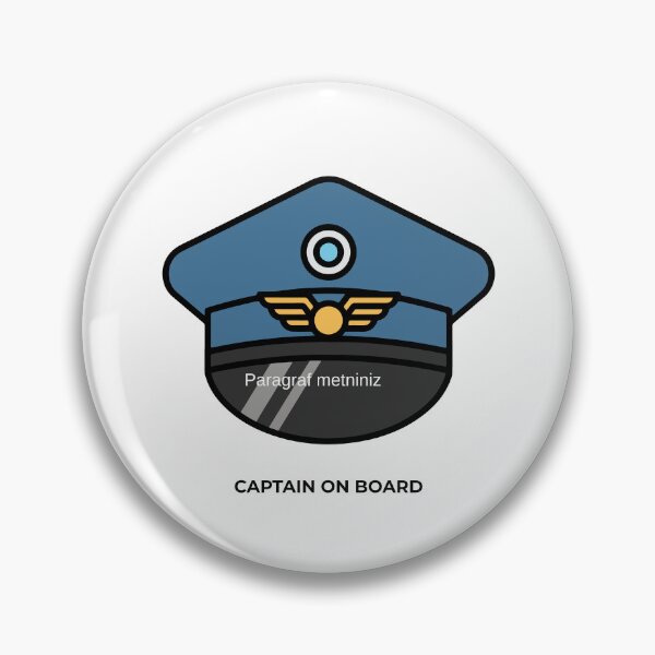 Item preview, Captain On Board - Pilot Captain Hat Aviation Design designed and sold by onubi.