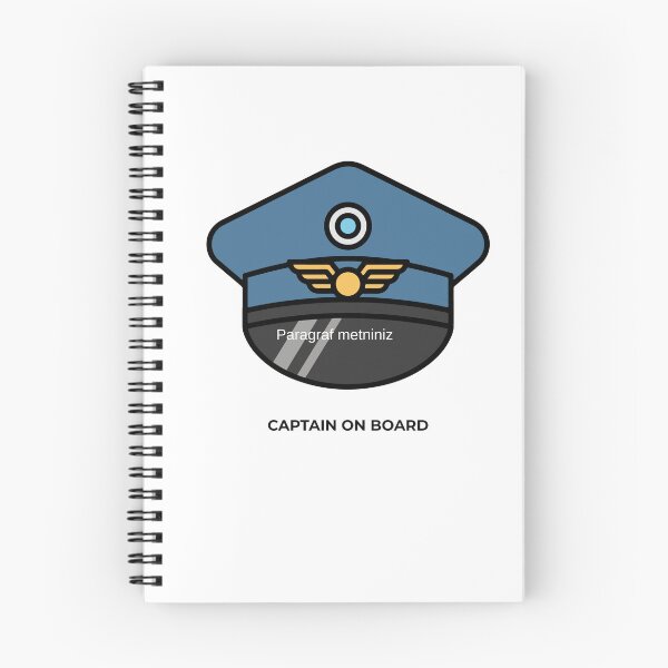 Item preview, Captain On Board - Pilot Captain Hat Aviation Design designed and sold by onubi.
