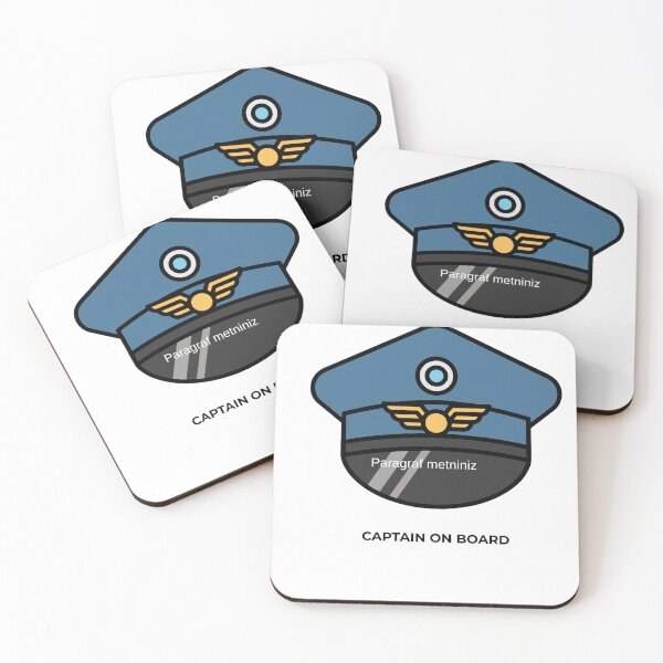 Item preview, Captain On Board - Pilot Captain Hat Aviation Design designed and sold by onubi.