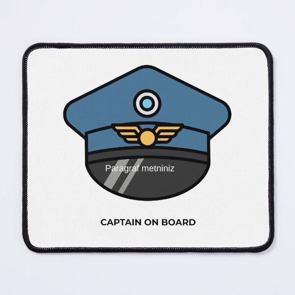 Item preview, Captain On Board - Pilot Captain Hat Aviation Design designed and sold by onubi.