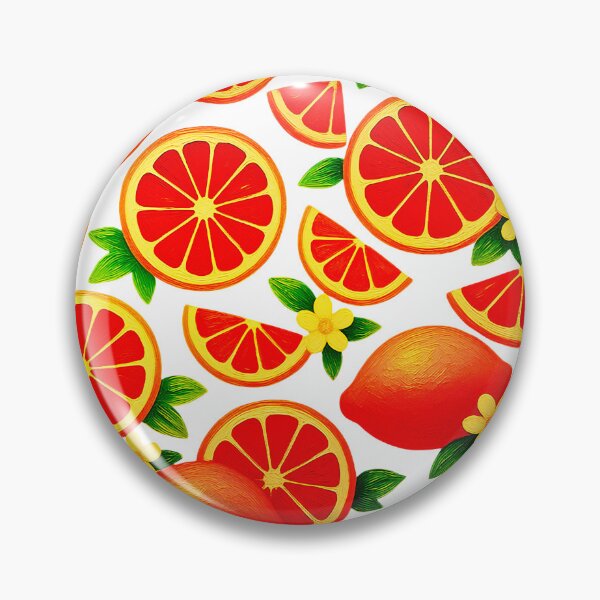 Item preview, Vibrant Citrus Grapefruit Summer Pop Art Pattern designed and sold by TrinovaCreates.
