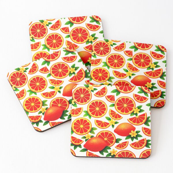 Item preview, Vibrant Citrus Grapefruit Summer Pop Art Pattern designed and sold by TrinovaCreates.