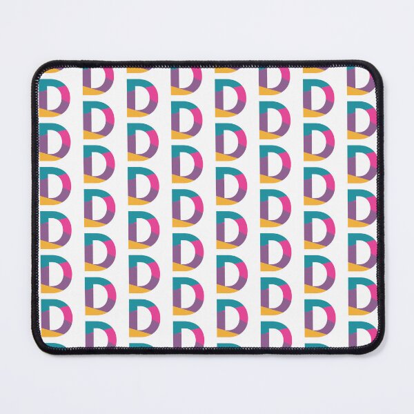 Item preview, Retro Color Block Letter D – Geometric Initial Monogram Design designed and sold by Fontaine Color Co..