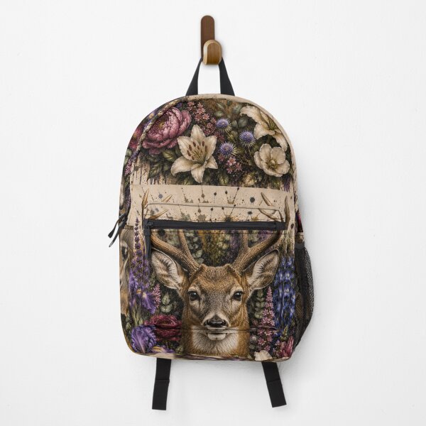 Item preview, Majestic Deer with Wildflowers | Boho Woodland Animal Art designed and sold by GalleryPeak.