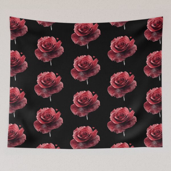 Item preview, Red rose watercolor designed and sold by uunaa.