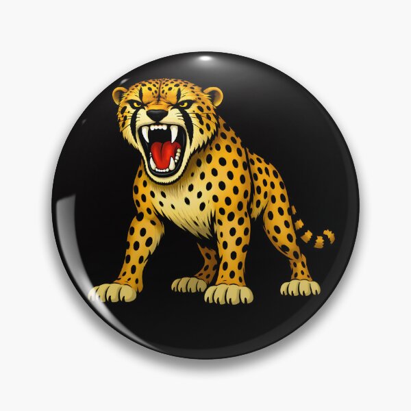 Item preview, Roaring Cheetah – Fierce Big Cat Illustration designed and sold by ROARSOME DESiGNS.