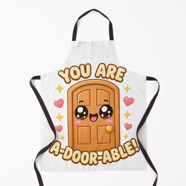 Item preview, You Are A-Door-Able Pun | Wholesome Kawaii Aesthetic Positive Vibe designed and sold by Dulxoz.