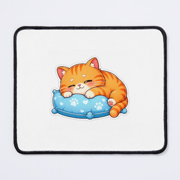 Item preview, Sleepy Chubby Orange Cat designed and sold by Sharivox.