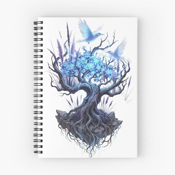 Item preview, Mystical Blue tree of Life Art Sticker classic  designed and sold by PawFusionArt.