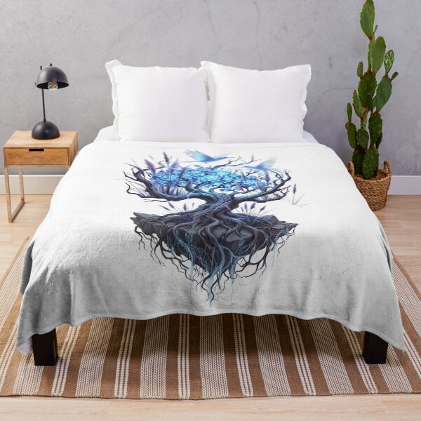 Item preview, Mystical Blue tree of Life Art Sticker classic designed and sold by PawFusionArt.