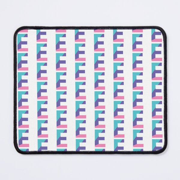 Item preview, Retro Color Block Letter E – Geometric Initial Monogram Design designed and sold by Fontaine Color Co..