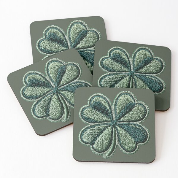 Item preview, Four Leaf Clover Embroidery designed and sold by MegaNovaArt.
