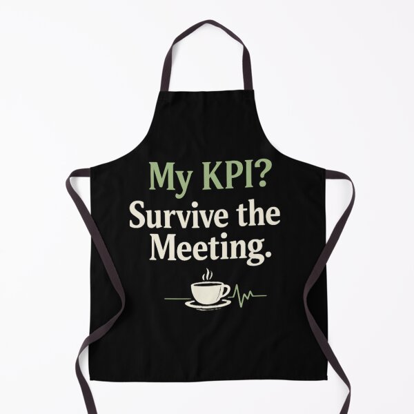 Item preview, My KPI? Survive the Meeting – Minimal Corporate Humor Design designed and sold by Echo_Lane.