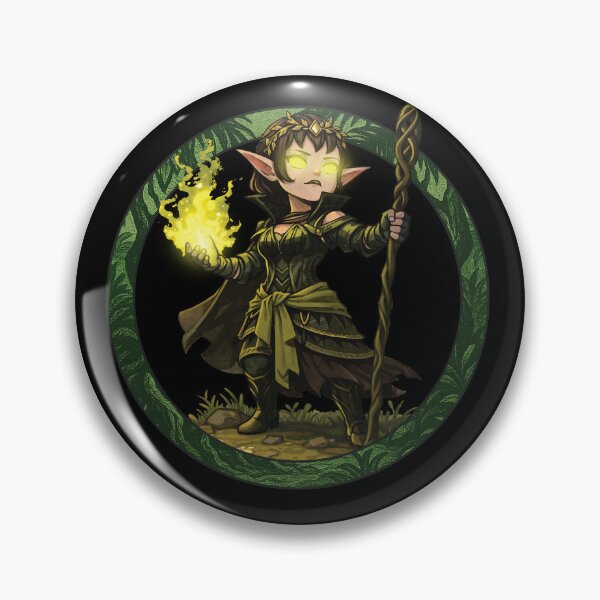 Item preview, Chibi Elf Druid graphic T-Shirt | Green mana T-shirt designed and sold by avariceattire.