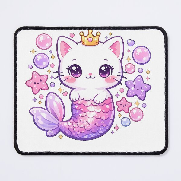 Item preview, Mermaid Cat Kids T-Shirt | Cute Ocean Girl Shirt | Kawaii Sea Cat Tee | Gift for Girls designed and sold by SunnyDesign82.