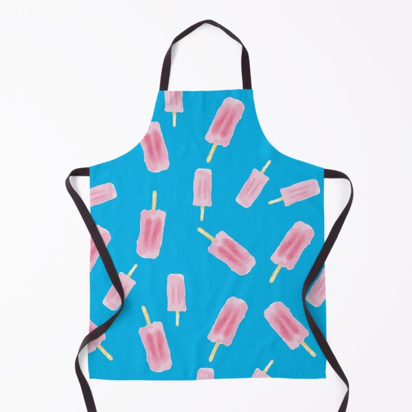 Item preview, Pink Ice Creams Pattern on blue Background designed and sold by studiodrchicken.