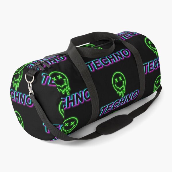 Item preview, Techno Melting Acid Smiley Rave Neon Glitch designed and sold by SPAZE-Typo.