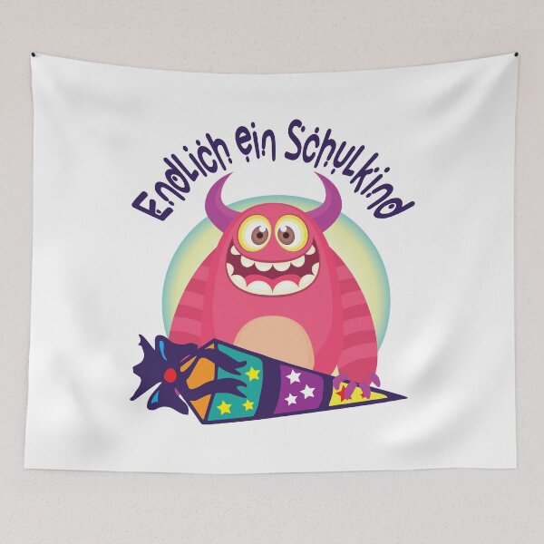 Item preview, Monster schoolchild's school bag designed and sold by tarek25.