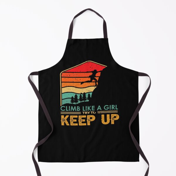 Item preview, Vintage Rock Climbing Woman - Climb like a Girl Try to Keep Up designed and sold by Alexaltay.
