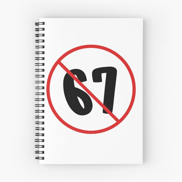 Item preview, No 67 Symbol – Crossed Out Number Design designed and sold by Hues of Zen.