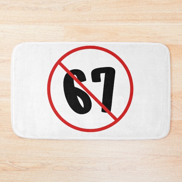 Item preview, No 67 Symbol – Crossed Out Number Design designed and sold by Hues of Zen.