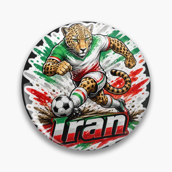 Item preview, Iran Persian Leopard Soccer Mascot  designed and sold by Ambroa Stuff.