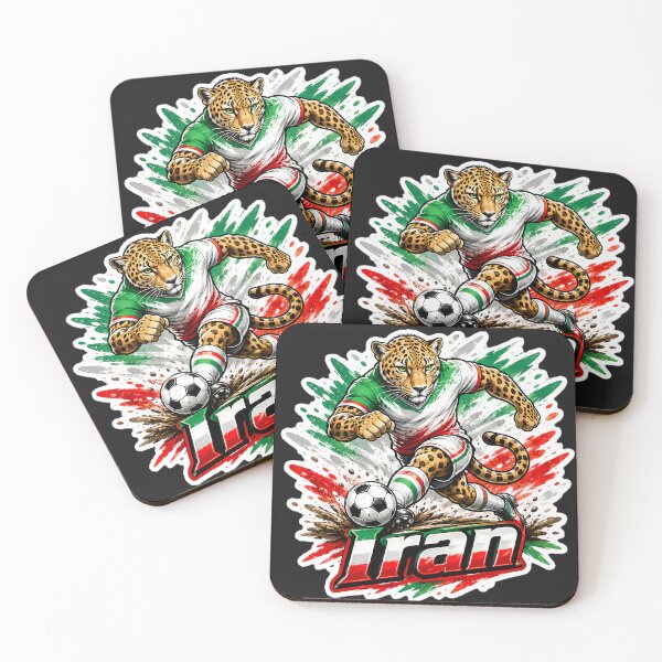 Item preview, Iran Persian Leopard Soccer Mascot  designed and sold by Ambroa Stuff.