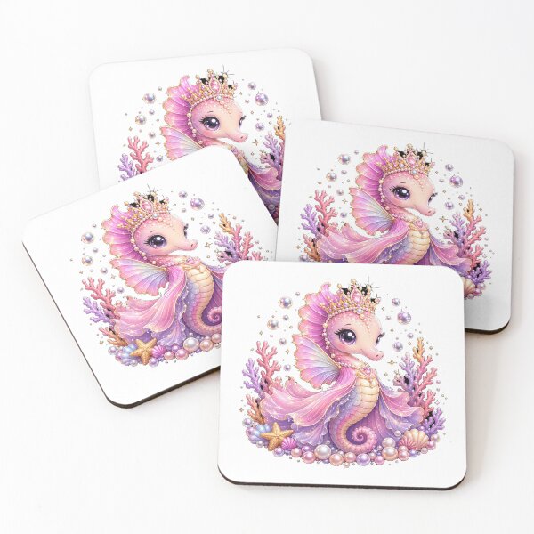 Item preview, Seahorse Princess Kids T-Shirt | Cute Ocean Girl Shirt | Kawaii Sea Tee | Gift for Girls designed and sold by SunnyDesign82.