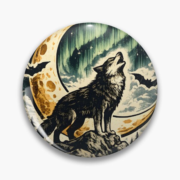 Item preview, Born To Roam Vintage Wolf Moon designed and sold by Mr Lee.