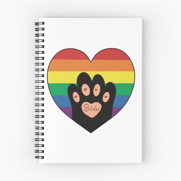 Item preview, Rainbow Pride Heart with Paw Print | LGBTQ+ Pet Lover designed and sold by Becky-Poppins.