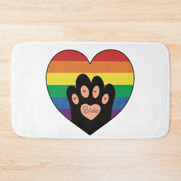 Item preview, Rainbow Pride Heart with Paw Print | LGBTQ+ Pet Lover designed and sold by Becky-Poppins.