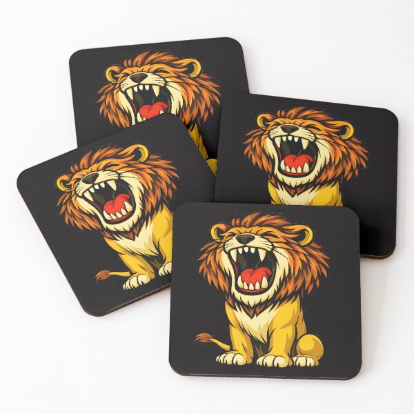 Item preview, Roaring Lion Head – Fierce Big Cat Illustration designed and sold by ROARSOME DESiGNS.